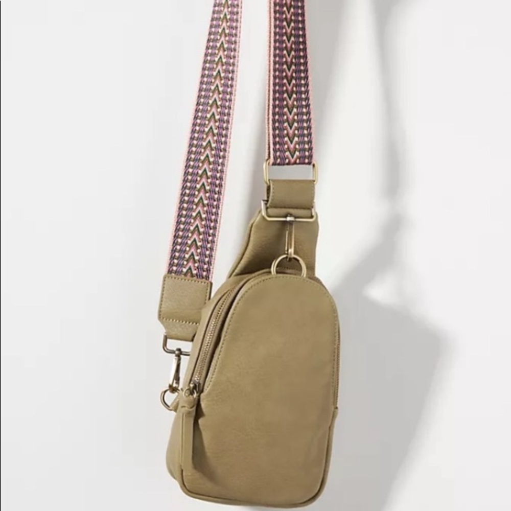 NWT Anthropologie Urban Originals Vegan Leather Cross-body Bag